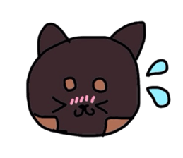 kuno black dog sticker #5756847