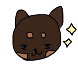 kuno black dog sticker #5756848