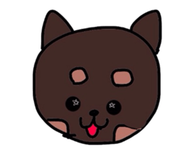 kuno black dog sticker #5756849