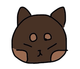 kuno black dog sticker #5756850