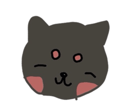 kuno black dog sticker #5756851