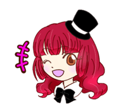 KAWAII girls everyday sticker #5757372