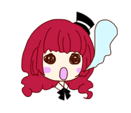 KAWAII girls everyday sticker #5757377