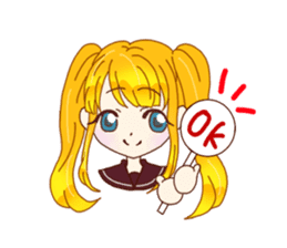 KAWAII girls everyday sticker #5757395