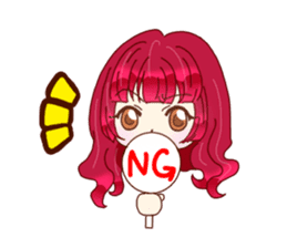 KAWAII girls everyday sticker #5757396