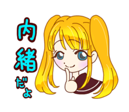 KAWAII girls everyday sticker #5757397