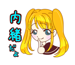 KAWAII girls everyday sticker #5757397