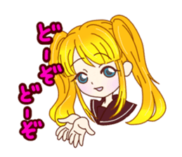KAWAII girls everyday sticker #5757398