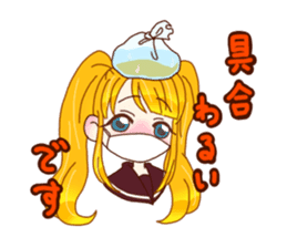 KAWAII girls everyday sticker #5757402