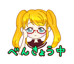 KAWAII girls everyday sticker #5757406