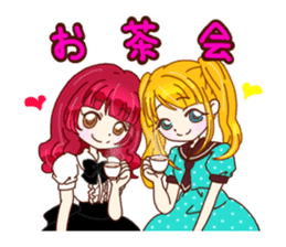 KAWAII girls everyday sticker #5757411