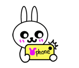 Girls of kawaii rabbit sticker #5758412