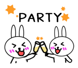 Girls of kawaii rabbit sticker #5758413