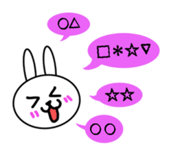 Girls of kawaii rabbit sticker #5758414