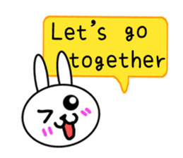 Girls of kawaii rabbit sticker #5758417