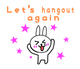 Girls of kawaii rabbit sticker #5758419