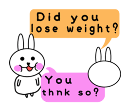 Girls of kawaii rabbit sticker #5758422