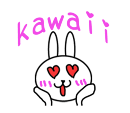 Girls of kawaii rabbit sticker #5758423