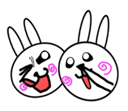 Girls of kawaii rabbit sticker #5758424