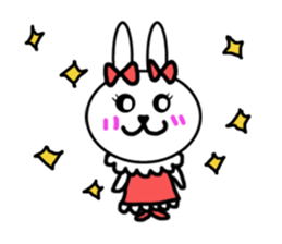 Girls of kawaii rabbit sticker #5758425