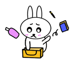 Girls of kawaii rabbit sticker #5758427