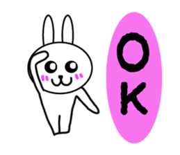 Girls of kawaii rabbit sticker #5758430