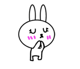Girls of kawaii rabbit sticker #5758431