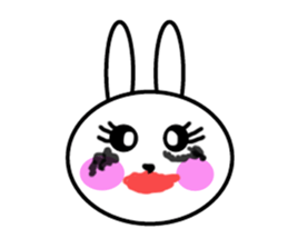 Girls of kawaii rabbit sticker #5758432