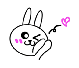 Girls of kawaii rabbit sticker #5758436