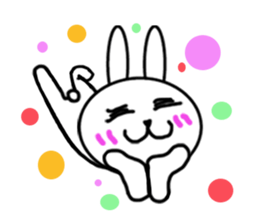 Girls of kawaii rabbit sticker #5758442