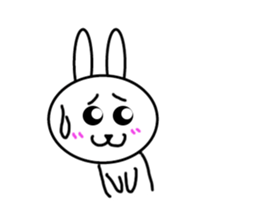 Girls of kawaii rabbit sticker #5758444