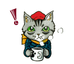 Kabu the cat man sticker #5758655