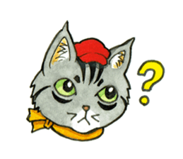 Kabu the cat man sticker #5758656