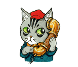 Kabu the cat man sticker #5758658