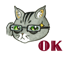 Kabu the cat man sticker #5758659