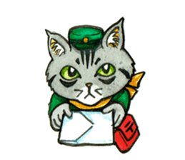 Kabu the cat man sticker #5758661