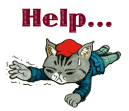 Kabu the cat man sticker #5758663