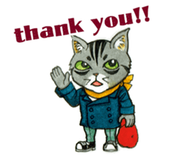 Kabu the cat man sticker #5758664