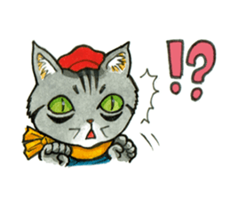 Kabu the cat man sticker #5758665
