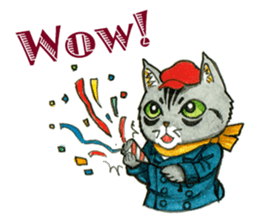 Kabu the cat man sticker #5758666