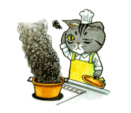 Kabu the cat man sticker #5758667