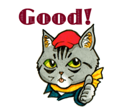 Kabu the cat man sticker #5758669