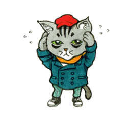 Kabu the cat man sticker #5758673