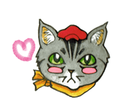 Kabu the cat man sticker #5758674