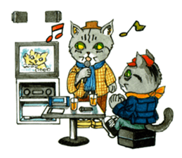 Kabu the cat man sticker #5758675