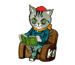 Kabu the cat man sticker #5758676