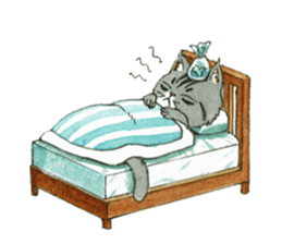 Kabu the cat man sticker #5758679