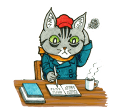 Kabu the cat man sticker #5758680
