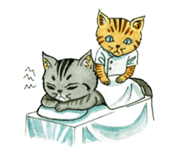 Kabu the cat man sticker #5758684