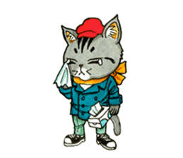 Kabu the cat man sticker #5758690
